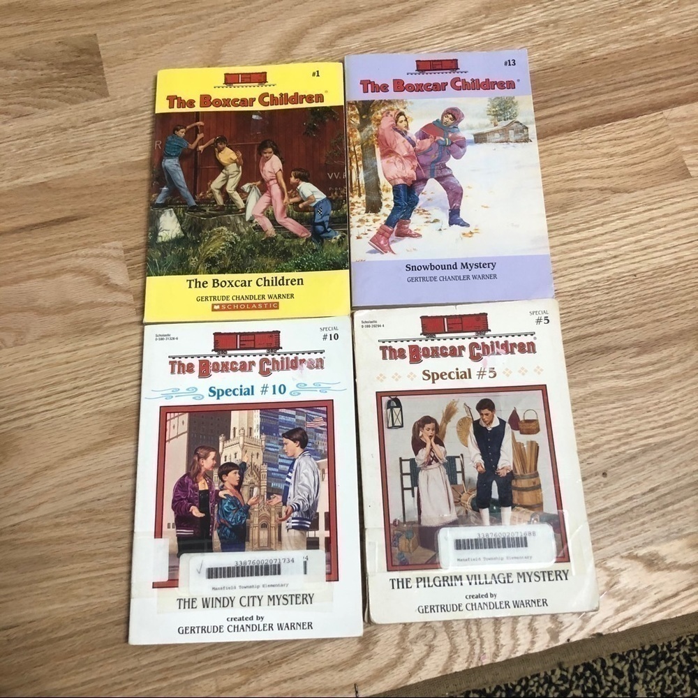 Boxcar Children Book Bundle 4 Lot Kids Vintage